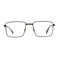 Design de luxe Hommes Square Métal Cadres Optiques Lunettes de vue